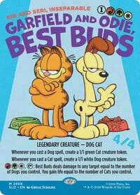 Garfield and Odie, Best Buds - Rin and Seri, Inseparable - Secret Lair Drop Series - Magic: The Gathering card