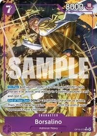 Borsalino (Alternate Art) - The Time of Battle - One Piece Card Game card