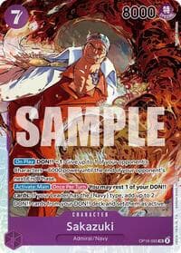 Sakazuki - The Time of Battle - One Piece Card Game card