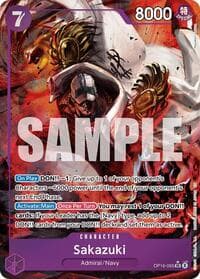 Sakazuki (Alternate Art) - The Time of Battle - One Piece Card Game card