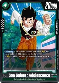 Son Gohan : Adolescence - Cross Force - Dragon Ball Super: Fusion World card