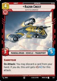 Razor Crest - Outfitted Armament - Event Exclusive Promos - Star Wars: Unlimited card