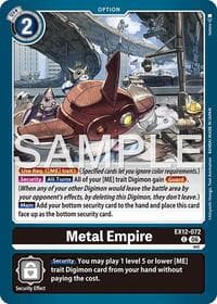 Metal Empire - Digital World Shambala - Digimon Card Game card
