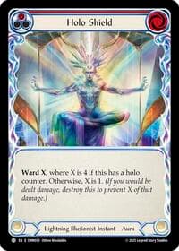 Holo Shield (Red) - Omens of the Third Age - Flesh and Blood TCG card