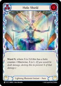 Holo Shield (Blue) - Omens of the Third Age - Flesh and Blood TCG card