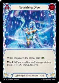 Nourishing Glow (Blue) - Omens of the Third Age - Flesh and Blood TCG card