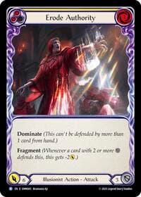 Erode Authority (Yellow) - Omens of the Third Age - Flesh and Blood TCG card
