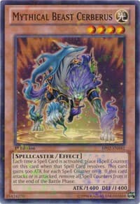 Mythical Beast Cerberus (Mosaic Rare) - Battle Pack 2: War of the Giants - YuGiOh card
