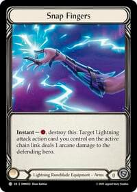 Snap Fingers - Omens of the Third Age - Flesh and Blood TCG card