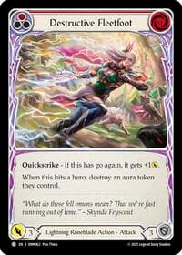 Destructive Fleetfoot (Red) - Omens of the Third Age - Flesh and Blood TCG card