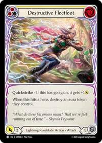 Destructive Fleetfoot (Yellow) - Omens of the Third Age - Flesh and Blood TCG card