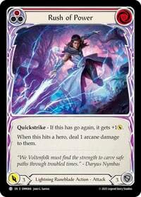 Rush Of Power (Red) - Omens of the Third Age - Flesh and Blood TCG card