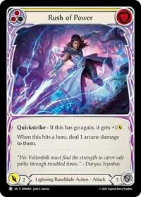 Rush Of Power (Yellow) - Omens of the Third Age - Flesh and Blood TCG card