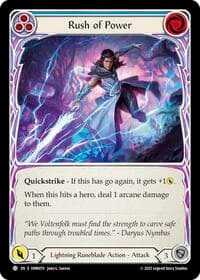 Rush Of Power (Blue) - Omens of the Third Age - Flesh and Blood TCG card