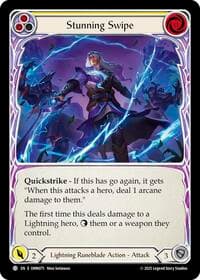 Stunning Swipe (Yellow) - Omens of the Third Age - Flesh and Blood TCG card
