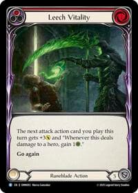 Leech Vitality (Red) - Omens of the Third Age - Flesh and Blood TCG card