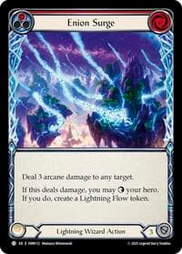 Enion Surge (Red) - Omens of the Third Age - Flesh and Blood TCG card