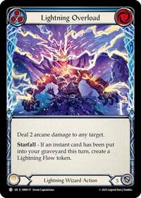 Lightning Overload (Blue) - Omens of the Third Age - Flesh and Blood TCG card