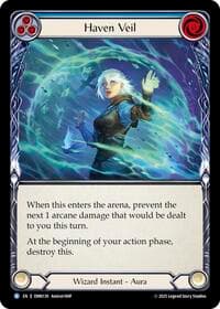 Haven Veil (Blue) - Omens of the Third Age - Flesh and Blood TCG card