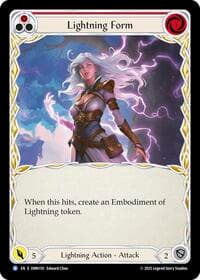 Lightning Form (Red) - Omens of the Third Age - Flesh and Blood TCG card