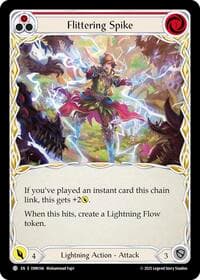 Flittering Spike (Red) - Omens of the Third Age - Flesh and Blood TCG card