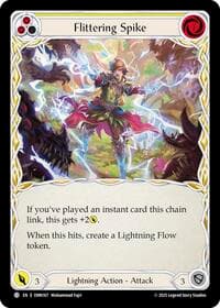 Flittering Spike (Yellow) - Omens of the Third Age - Flesh and Blood TCG card