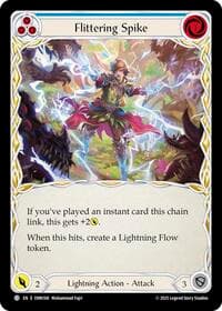 Flittering Spike (Blue) - Omens of the Third Age - Flesh and Blood TCG card