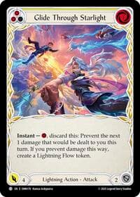 Glide Through Starlight (Yellow) - Omens of the Third Age - Flesh and Blood TCG card