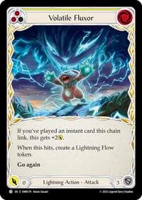 Volatile Fluxor (Yellow) - Omens of the Third Age - Flesh and Blood TCG card