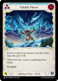 Volatile Fluxor (Blue) - Omens of the Third Age - Flesh and Blood TCG card