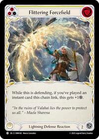 Flittering Forcefield (Yellow) - Omens of the Third Age - Flesh and Blood TCG card
