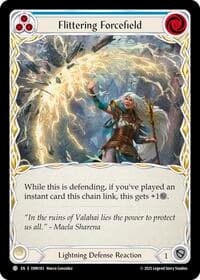 Flittering Forcefield (Blue) - Omens of the Third Age - Flesh and Blood TCG card