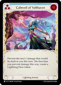 Calmveil Of Volthaven (Blue) - Omens of the Third Age - Flesh and Blood TCG card