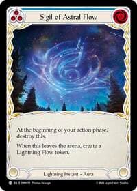 Sigil Of Astral Flow (Blue) - Omens of the Third Age - Flesh and Blood TCG card