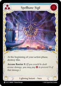 Spellbane Sigil (Blue) - Omens of the Third Age - Flesh and Blood TCG card