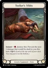 Seeker's Mitts - Omens of the Third Age - Flesh and Blood TCG card