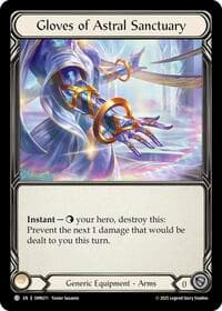 Gloves Of Astral Sanctuary - Omens of the Third Age - Flesh and Blood TCG card