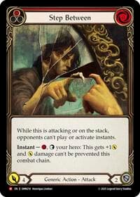 Step Between (Red) - Omens of the Third Age - Flesh and Blood TCG card