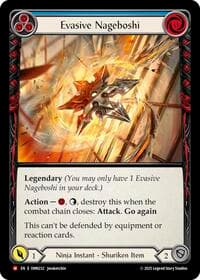 Evasive Nageboshi (Blue) - Omens of the Third Age - Flesh and Blood TCG card