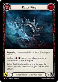 Razor Ring (Blue) - Omens of the Third Age - Flesh and Blood TCG card