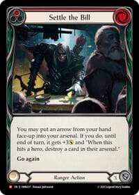 Settle The Bill (Red) - Omens of the Third Age - Flesh and Blood TCG card