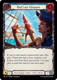 Red Lure Harpoon (Blue) - Omens of the Third Age - Flesh and Blood TCG card