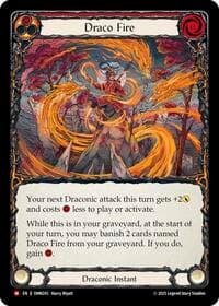 Draco Fire (Red) - Omens of the Third Age - Flesh and Blood TCG card