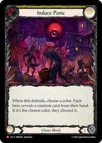 Induce Panic (Yellow) - Omens of the Third Age - Flesh and Blood TCG card