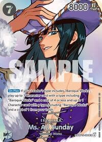 Ms. All Sunday (SP) - The Time of Battle - One Piece Card Game card