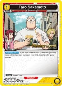 Taro Sakamoto (022) - UE19BT: SAKAMOTO DAYS Release Event Cards - Union Arena card