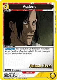 Asakura (032) - UE19BT: SAKAMOTO DAYS Release Event Cards - Union Arena card
