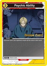 Psychic Ability - UE19BT: SAKAMOTO DAYS Release Event Cards - Union Arena card
