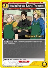 Shopping District's Survival Tournament - UE19BT: SAKAMOTO DAYS Release Event Cards - Union Arena card
