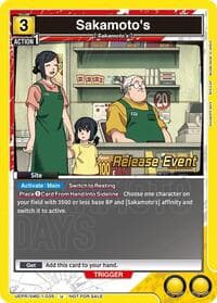 Sakamoto's - UE19BT: SAKAMOTO DAYS Release Event Cards - Union Arena card